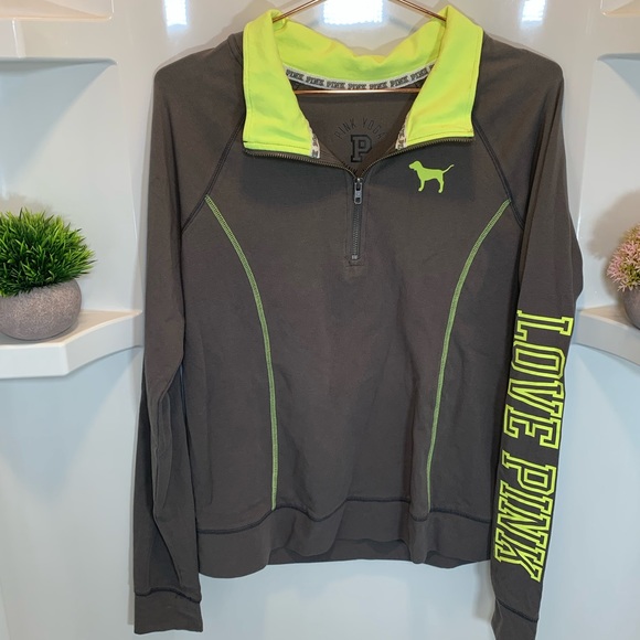 Pink Victoria’s Secret Yoga Half‎ Zip Pull Over - Picture 1 of 9